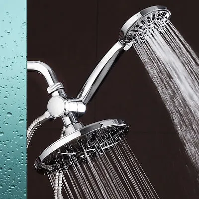 $34.99 • Buy AquaDance Premium High Pressure 3-Way 7  Rainfall Shower Head Combo, Chrome