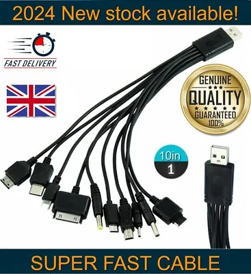 10 In 1 Multi Adapter NEW Type C 14 Pro Max CABLE ADAPTER FOR Iphone For Samsung • £2.99