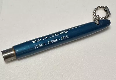 Vintage Chicago Illinois West Pullman Iron Metal Train Scrapyard Magnet Keychain • $34.99