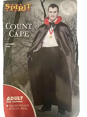 Spirit Count Dracula Magician Cape Only One Size Fits Most Up To 6ft 200 Lbs • $9.09