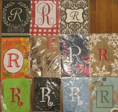   R   ONLY Monogram / Initial / Letter   R   ONLY  R  CHOOSE Design Garden Flag • $6.50