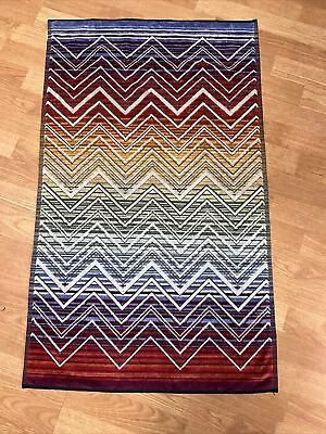 MISSONI HOME Designer TOLOMEO Zig-Zag Luxury Bath Sheet Towel - New - 40 X 24” • $69.95