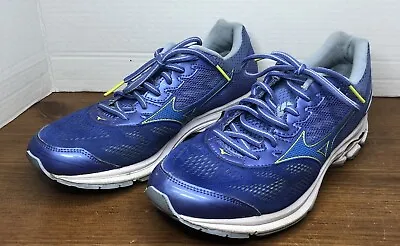 Mizuno Wave Rider 21 Wmns Size 10.5 Blue Running Shoes 410974 5D5B • $24.99