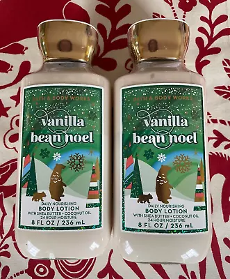 Bath And Body Works Vanilla Bean Noel Lotion (2022) 8 Oz Lot Of 2 Bottles New • $21.99