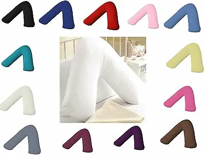 V Shaped Pillow Case Cover - Orthopedic Support Nursing  Pregnancy Maternity • £3.99