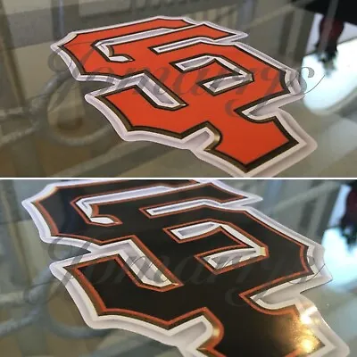 San Francisco Giants Black / Orange SF Logo Sticker Decal Vinyl MLB McCovey Cove • $6.49