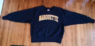 Vintage Marquette University Champion Crew Sweatshirt Reverse Weave XL College • $55