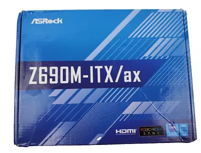 ASRock Z690M-ITX/ax DDR4 SDRAM LGA1700 Mini ITX Motherboard (Please Read) • $119.10