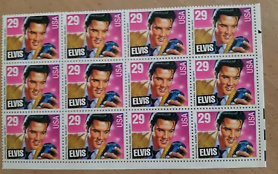 US Stamp Scott # 2721 - 1993 Musician Elvis Presley - 12 Stamp Block • $7