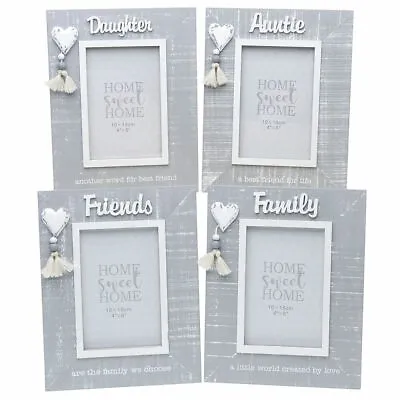 Shudehill Cool Grey Tassel Frame - Mum Nan Sister Aunt Family Friends Daughter • £9.99