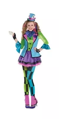 Amscan Sassy Mad Hatter Kids Childs Girls Fancy Dress Costume Book Day • £19.99