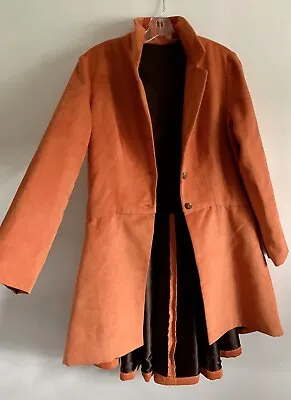 Vintage Orange Long Sleeves Tail Jacket Blazer Size: Sm/ Med • £59