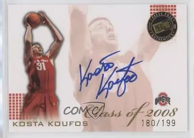 2008 Press Pass Class Of /199 Kosta Koufos (Blue Ink) #CL-KK.1 Rookie Auto RC • $9.45