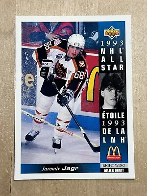 1993-94 Pittsburgh Penguins Jaromir Jagr Upper Deck McDonald's NHL ALL STAR SP • $0.99