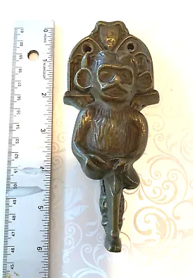 $55 • Buy Vintage Brass  Gothic Monkey Grotesque Gargoyle Door Knocker