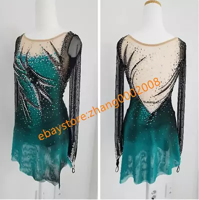 £159 • Buy Ice Skating Dress.Figure Skating Costume.Baton Twirling Competition Tap Costume