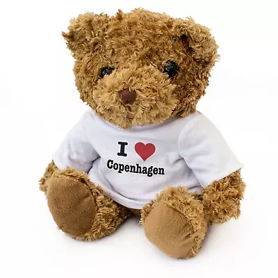 NEW - I LOVE COPENHAGEN - Teddy Bear - Cute Cuddly Soft Adorable - Gift Present • $29.95