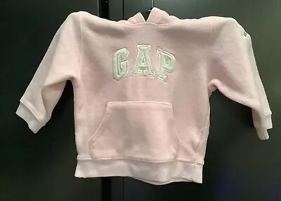 Baby GAP - Pink Fleece Hoodie - Age 18-24 Months - VGC • £2.99