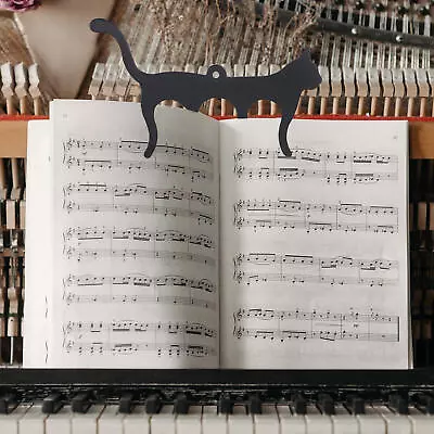 Music Book Clip Metal Cat Shape Page Holder For Sheet Music Stand PianosViolin • $9.09