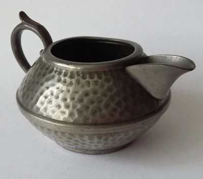 £3.99 • Buy Vintage Single-handled, Hammered Pewter Spouted Jug - Trafalgar Pewter.