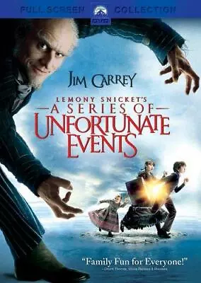 Lemony Snicket's A Series Of Unfortunate Events (DVD Full Screen Edition) NEW • $5.73