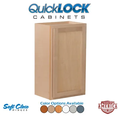 $67.99 • Buy Quicklock RTA (Ready-to-Assemble) Single Door Wall Kitchen Cabinets 