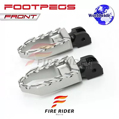 BUZZ Touring Front Wide Foot Pegs Silver For XV125 Virago 97 98 99 00 • $47.22