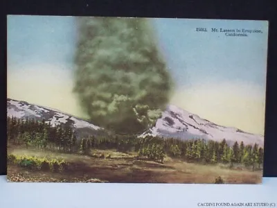 Mount Lassen Peak California Eruption Volcano Postcard Shasta Cascade Range CA • $8.99