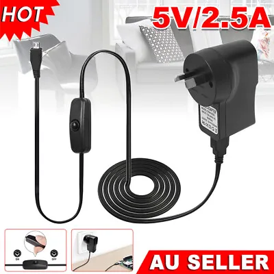 $15.95 • Buy 5V 2.5A AU Plug Micro USB Electric Adaptor Cable Kit For Raspberry Pi 3 B B+ 88