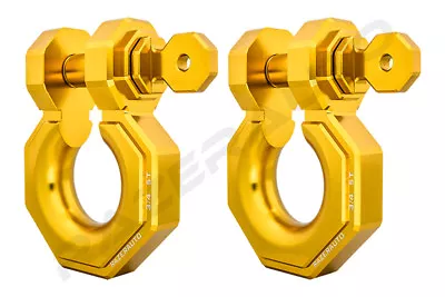 1 Set 3/4  Large Yellow 5.0 Ton Aluminum D-Ring Bow Anchor Shackle Heavy Duty • $89.96