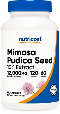 Nutricost Mimosa Pudica Seed 10:1 Extract (120 Capsules 60 Servings) - Non-GMO • $14.98