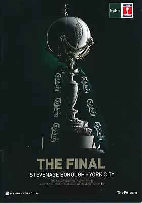 FA Trophy Final 2009 Stevenage V York City - Official Programme • £3.99