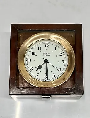 Made In Germany Weems & Plath Quartz Maritime Antique Theme Clock Chronometer • $383.75