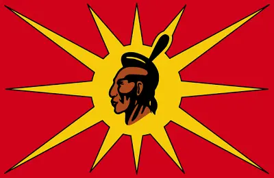 Flag Of The Mohawk Warrior Society Self-adhesive Vinyl Decal • $3.95