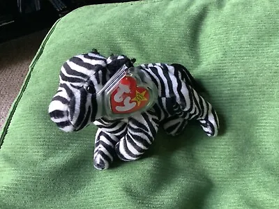 Ty Beanie Babies - Ziggy The Zebra Made In China 1995 PVC Pellets # 33 • £5.99