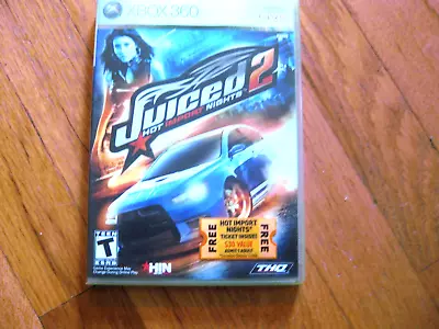 Juiced 2: Hot Import Nights Xbox 360 Disc With Case Manual And Ticket • $17.95