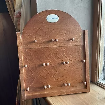 £23 • Buy Goebel Plate Stand Rack  Wooden M J Hummel – Large Dark Brown