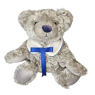 90s 15  Jointed Gray Teddy Bear Plush Stuffed Animal Sailor Nautical Soft • $24.99
