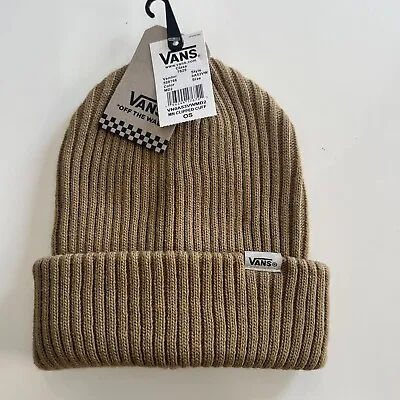 VANS KNIT CLIPPED CUFF BEANIE ADULT UNISEX HAT Brown VN0A53VWMD2 MENS NEW • $19.75