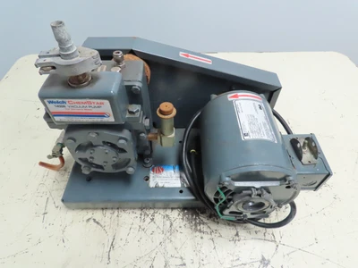 $724.99 • Buy Welch 1400N ChemStar Belt Driven Vacuum Pump W/Elec Motor 1/3HP 1725RPM 1PH 115V
