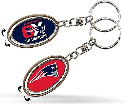 New England Patriots 6-Time Super Bowl Champions Premium Metal Keychain... • $14.79