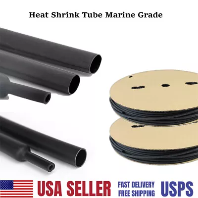 Waterproof Heat Shrink Tubing 3:1 Ratio Marine Adhesive Glue Lined Wire Wrap • $7.69