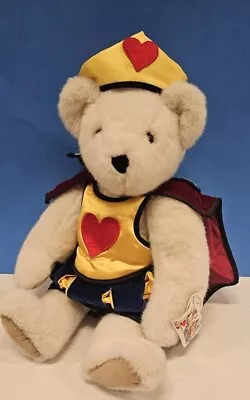 Vtg King Of Hearts Plush Bear Special Ed 1992 Vermont Teddy Bear CO  21  Rare! • $29.95