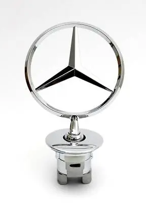 Chrome Star Bonnet Hood Logo Emblem Badge Fit Mercedes Benz W124 W202 W203 W204  • $21.89