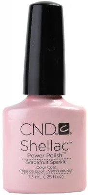 £16.75 • Buy CND Shellac UV/LED Gel Nail Polish 7.3ml - Grapefruit Sparkle