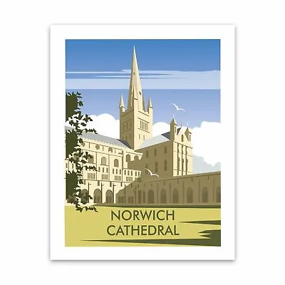 £9.99 • Buy Norwich Cathedral, Norfolk 28x35cm Art Print By Dave Thompson