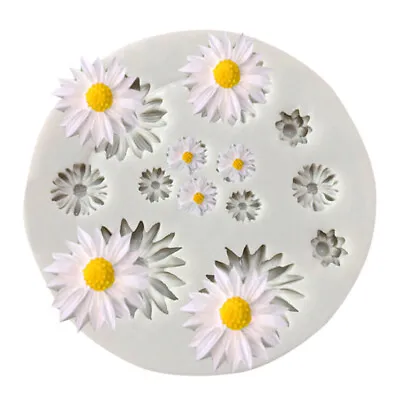 £2.96 • Buy Mini Daisy Flowers Silicone Mould Chocolate Fondant Jelly Sugar Craft Mold