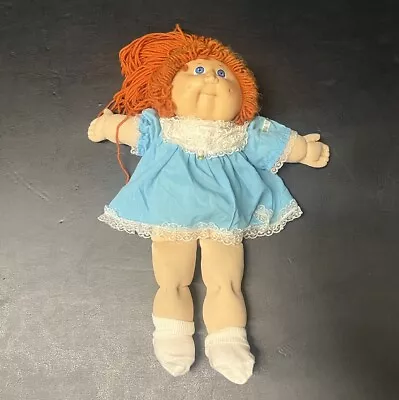 VTG 80s Cabbage Patch Kid Freckles Red Hair Blue Eyes Dimples HM#2 • $39.95