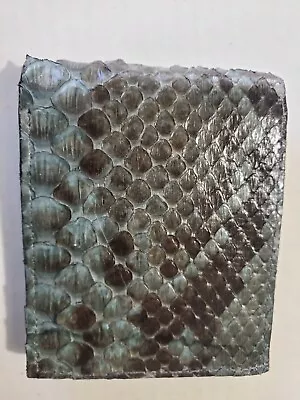 New Genuine Gray Snake Leather Skin Bi-fold Slim Wallet Leather Interior. • $50