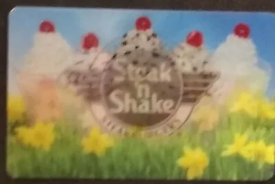 STEAK 'N SHAKE Lenticular 3D Yellow Daffodils COLLECTIBLE GIFT CARD No $ Value • $1.97